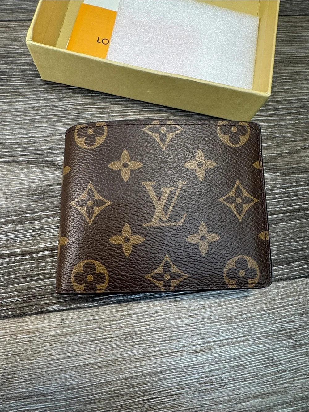 Louis Vuitton Monogram Money Clip Wallet - Brown